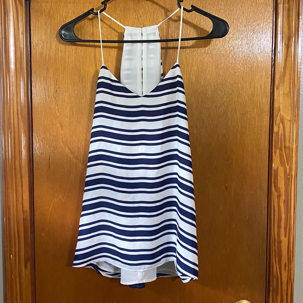 Navy Striped Tank Express XS